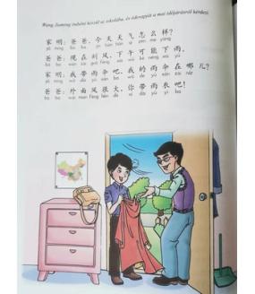 chinese letters in textbook